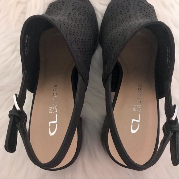 CL By Laundry open toe booties heels - Picture 9 of 9